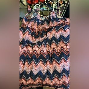 West Loop spaghetti strap tie up dress